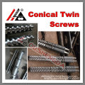 Feed screw for plastic twin conical screw extruder machine line